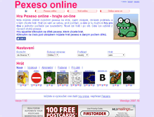 Tablet Screenshot of pexeso-online.cz